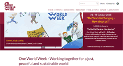 Desktop Screenshot of oneworldweek.org